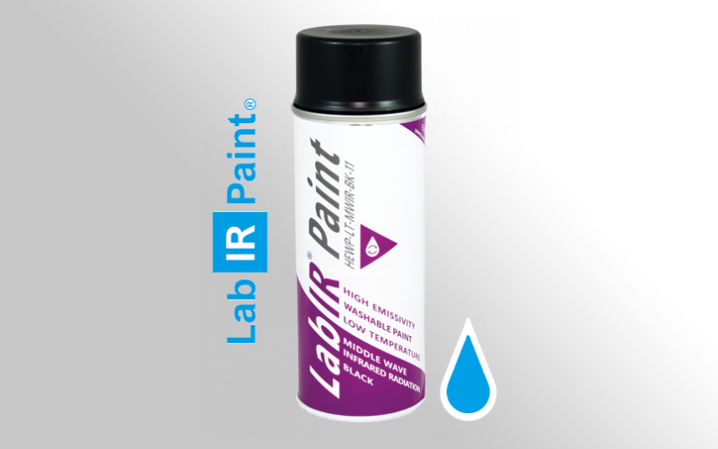 Smývatelná barva pro termografické aplikace